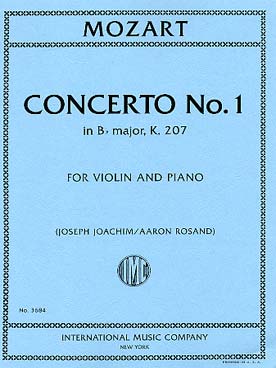 Illustration de Concerto N° 1 K 207 en si b M - éd. IMC