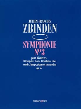 Illustration de Symphonie n° 3 op. 77 pour 15 cuivres, cordes, harpe, piano et percussion