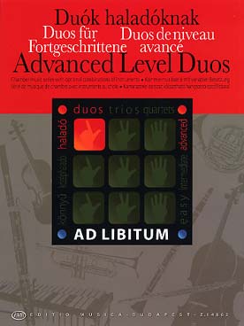 Illustration de DUOS DE NIVEAU AVANCÉ : 9 pièces de JS et CPE Bach, Telemann, Daquin, Haydn, Mozart, Mazas et Reger, arr. Soós et Zempléni pour duos variables