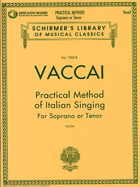 Illustration vaccai methode chant schirmer v moyen
