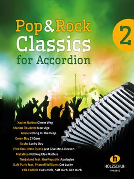 Illustration de POP AND ROCK CLASSICS FOR ACCORDION - Vol. 2