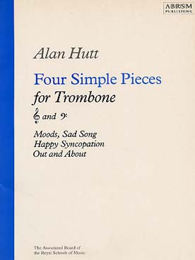 Illustration de 4 Simple pieces pour trombone (clé de sol et fa) et piano