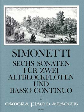 Illustration simonetti sonatas op. 2 (6) vol. 1