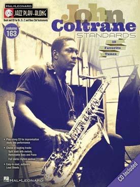 Illustration de JAZZ PLAY ALONG SERIES + CD play-along - Vol. 163 : John Coltrane