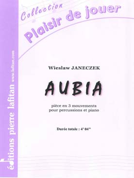 Illustration de Aubia pour percussions et piano