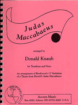 Illustration de Judas Maccabaeus pour trombone basse et piano (tr. Knaub)