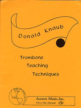 Illustration de Trombone teaching techniques