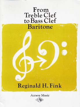 Illustration de From treble clef to bass clef baritone