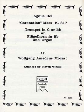 Illustration mozart agnus dei coronation mass k. 317 