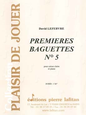 Illustration de Premières baguettes N° 5 pour caisse claire et piano