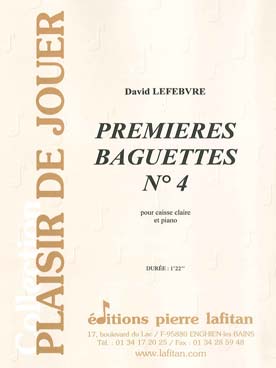 Illustration de Premières baguettes N° 4 pour caisse claire et piano