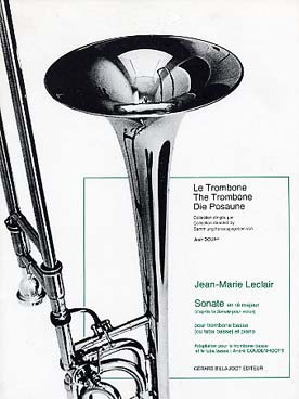 Illustration de Sonate en ré M (d'après la sonate pour violon) pour trombone basse (ou tuba basse) et piano