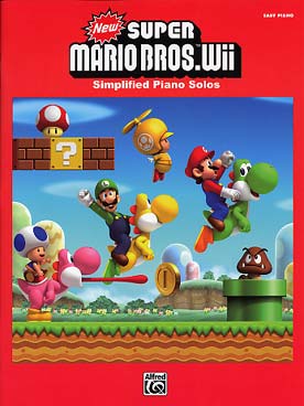 Illustration de SUPER MARIO Series for Wii, musique de  série de jeux vidéo, arrangés pour piano - Version piano facile