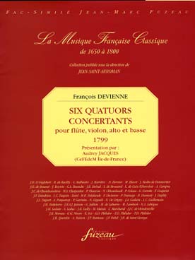 Illustration de 6 Quatuors concertants pour flûte, alto, violon et basse