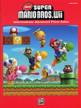 Illustration de SUPER MARIO Series for Wii série de jeux vidéo, arrangés pour piano - Version piano niveau moyen à avancé