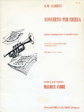 Illustration de Concerto per chiesa pour trompette et orchestre, réduction piano (tr. Thilde)
