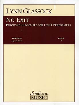 Illustration de No exit pour ensemble de percussions