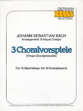 Illustration de 3 Choralvorspiele pour 10 cuivres