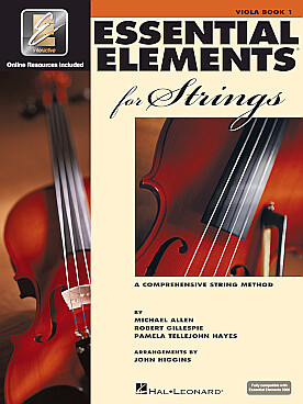 Illustration de ESSENTIAL ELEMENTS for strings - Vol. 1 : alto livre de l'élève (en anglais) avec accès audio en ligne