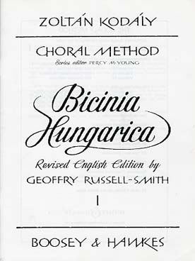 Illustration de Bicinia hungarica choral method vol 11/1 60 progressive two-part songs pour chœur d'enfants en anglais