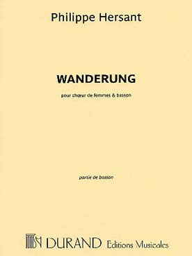 Illustration de Wanderung pour chœur de femmes et basson - Partie de basson