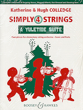 Illustration de Simply 4 strings, pour ensemble à cordes débutant et piano - A Yuletide suite : cond. + parties séparées PDF à imprimer 