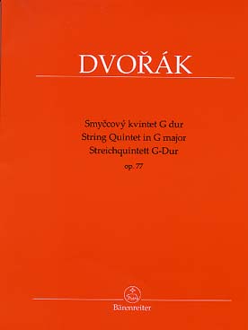 Illustration dvorak quintette a cordes en sol maj