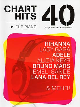 Illustration de 40 CHART-HITS pour piano facile