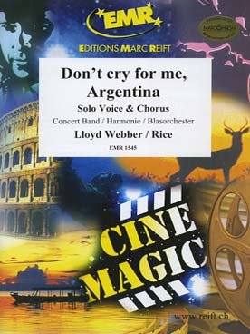 Illustration de Don't cry for me Argentina pour chant et harmonie