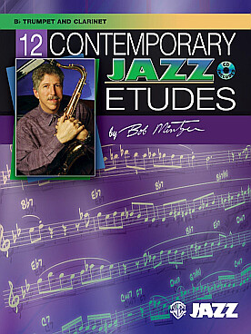 Illustration de 12 Contemporary jazz etudes (si b) + CD