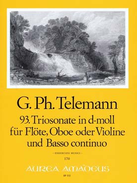 Illustration telemann triosonate en re min twv 42:d4