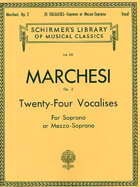 Illustration de 24 Vocalises op. 2 pour soprano ou mezzo soprano