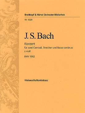 Illustration de Concerto BWV 1062 Partie violoncelle