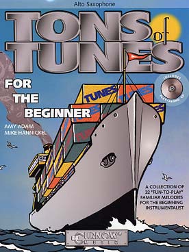 Illustration de TONS OF TUNES for the beginner avec CD play-along pour saxophone alto