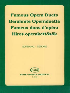 Illustration de Famous opéra duets pour soprano/ténor - Vol. 1 : Beethoven, Donizetti, Verdi..