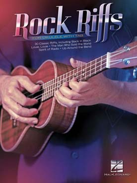 Illustration de ROCK RIFFS FOR UKULELE (tab)
