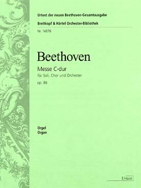 Illustration de Messe en do M op. 86 pour solos SATB, chœur SATB et orchestre Orgue