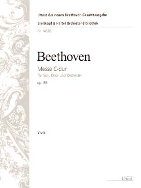 Illustration de Messe en do M op. 86 pour solos SATB, chœur SATB et orchestre Alto