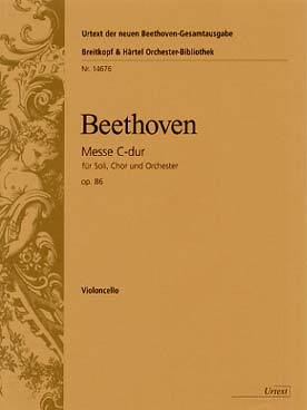 Illustration de Messe en do M op. 86 pour solos SATB, chœur SATB et orchestre Violoncelle