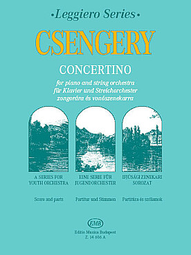 Illustration de CONCERTINO pour piano et orchestre à cordes