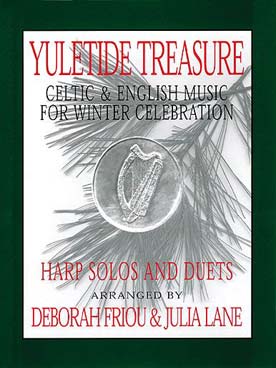 Illustration de YULETIDE TREASURE (tr. Friou/Lane) pour harpe solo et duo