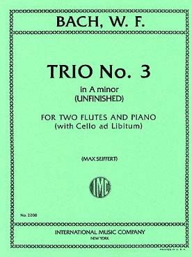 Illustration de Trio N° 3 en ré M pour 2 flûtes et piano