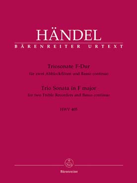 Illustration haendel triosonate hwv 405 en fa maj