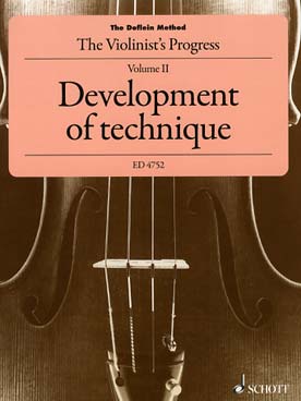 Illustration de L'École du violon : development of technic - Vol. 2 : en anglais
