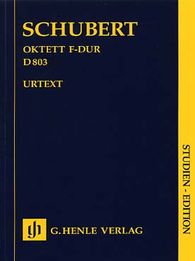 Illustration de Octuor op. posth. 166 D 803 en fa M pour clarinette, basson, cor, 2 violons, alto violoncelle et contrebasse