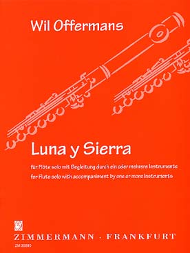 Illustration de Luna y sierra pour flûte seule avec accompagnement d'1 ou plusieurs instruments