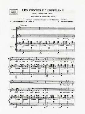 Illustration de Les Contes d'Hoffmann : Barcarolle à 2 voix et piano