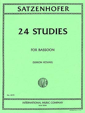 Illustration satzenhofer 24 studies for solo bassoon