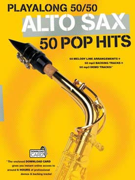 Illustration playalong 50/50 pop hits saxo alto