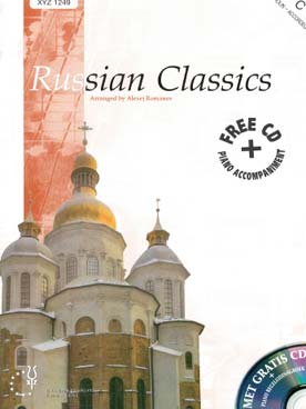 Illustration de RUSSIAN CLASSICS pour violon (instrument en do) et piano avec CD